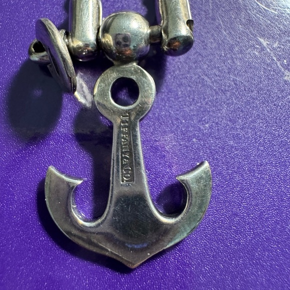Tiffany Sterling Silver Anchor Keychain - Picture 5 of 7